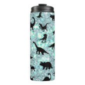 silhouet vis haai walvis gradiënt melkweg ruimte thermosbeker (Voorkant)