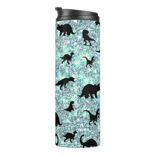 silhouet vis haai walvis gradiënt melkweg ruimte thermosbeker (Geroteerd rechts)