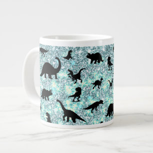 silhouet vis haai walvis gradient Sparkle galax Extra Grote Beker