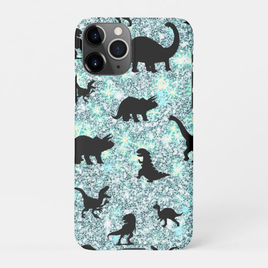 silhouet vis haai walvis gradient Sparkle galax iPhone Hoesje (Achterkant)