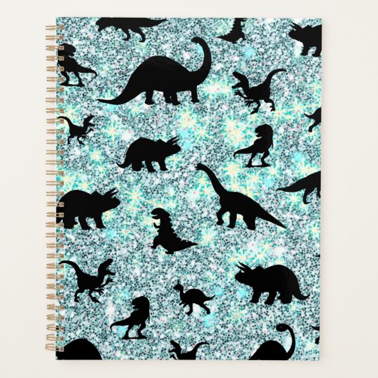 silhouet vis haai walvis gradient Sparkle galax Planner (Voorkant)