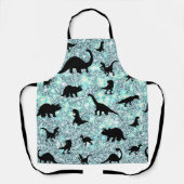 silhouet vis haai walvis gradient Sparkle galax Schort (Voorkant)