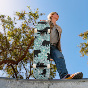 silhouet vis haai walvis gradient Sparkle galax Skateboard