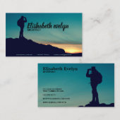 silhouet voor bergbeklimmer visitekaartje (Voorkant / Achterkant)