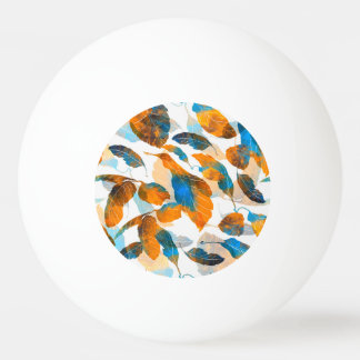 Silhouetbladeren: waterverf, digitale naadloze pa pingpongballen