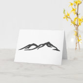 SilhouetMountain Peaks Kaart (Gele Bloem)