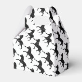 Silhouette afdrukken in zwart-wit en grijs bedankdoosjes (Achterkant)