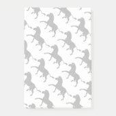Silhouette afdrukken in zwart-wit en grijs post-it® notes (Voorkant)