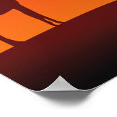 Silhouette africaine Safari - Impression d'affiche (Coin)