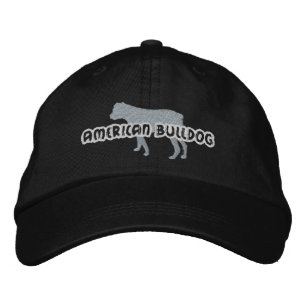 Silhouette Amerikaanse Bulldog Geborduurde Pet
