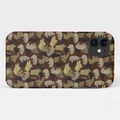 Silhouette Animal Camouflage Brown Case-Mate iPhone Case (Achterkant (horizontaal))
