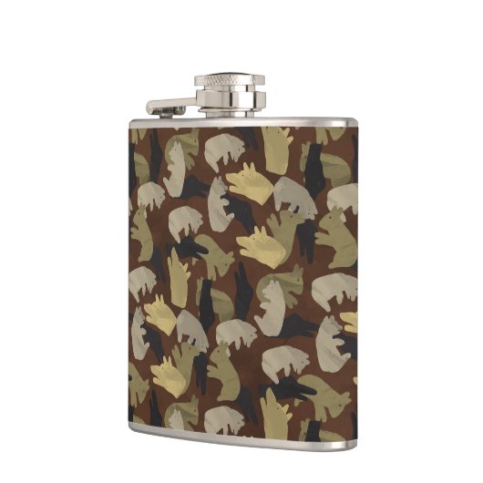 Silhouette Animal Camouflage Brown Heupfles (Links)