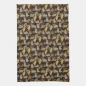 Silhouette Animal Camouflage Brown Theedoek (Verticaal)