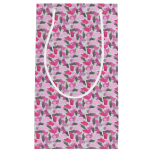 Silhouette Animal Camouflage Roze Klein Cadeauzakje