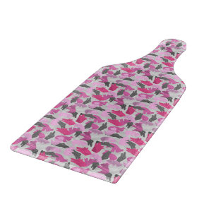 Silhouette Animal Camouflage Roze Snijplank