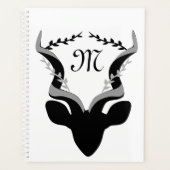 Silhouette Antelope foncé avec Monogramme Customis (Devant)