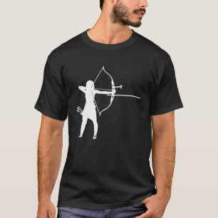 Silhouette Archery Archer Fans Player Bow And Arro T-shirt