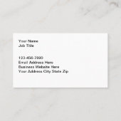 silhouette Automotive Cartes de visite Design (Dos)