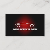 silhouette Automotive Cartes de visite Design (Devant)