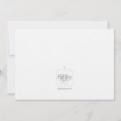 Silhouette Baby Shower-uitnodigingen Kaart (Achterkant)