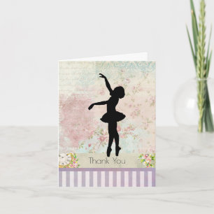 Silhouette Ballerina sur Merci Motif Vintage