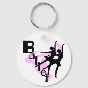 Silhouette Ballet T-shirts en cadeautjes Sleutelhanger
