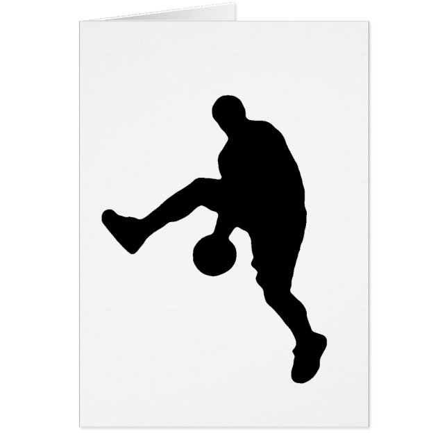 Silhouette basketbalspeler (Voorkant)