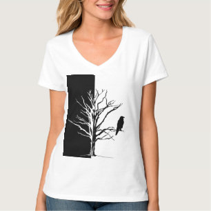 Silhouette Black Bird Raven T-shirt