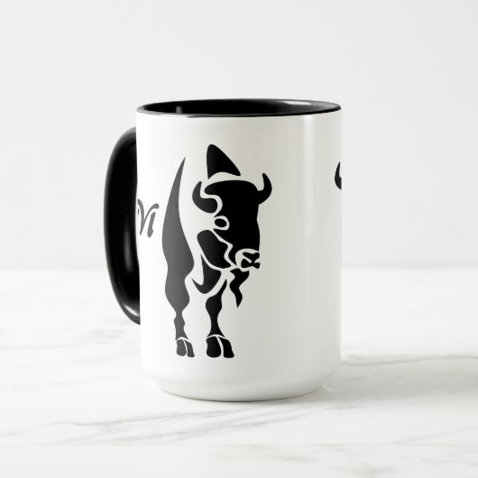 Silhouette Black Buffalo Mok (Voorkant links)