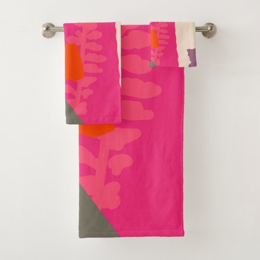 Silhouette botanique moderne Blocs de couleur Arti (En situation)