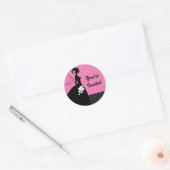 Silhouette Bride Vrijgezellenfeest Sticker (Envelop)