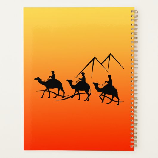 Silhouette camel soleil Egypte chaud moyen-orient (Dos)