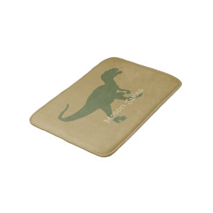 Silhouette Camo Dino de T-Rex de tapis de bain de