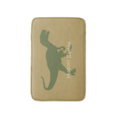 Silhouette Camo Dino de T-Rex de tapis de bain de (Devant (Vertical))