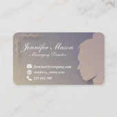 Silhouette carte de visite stylisé 1 (Devant)