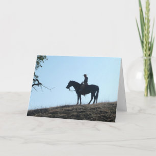 Silhouette - Carte de voeux vierge