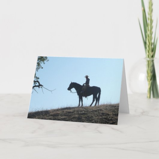 Silhouette - Carte de voeux vierge (Devant)