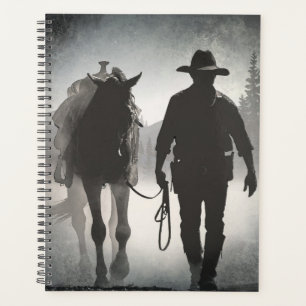 Silhouette Cheval Cowboy