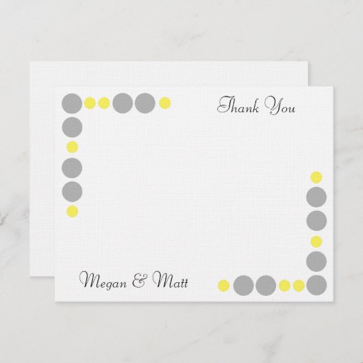 Silhouette chic d'oiseau et Merci de points (Devant / Derrière)