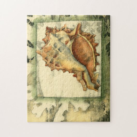 Silhouette Conch Shell Legpuzzel (Verticaal)