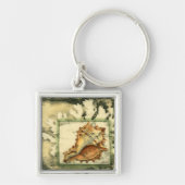 Silhouette Conch Shell Sleutelhanger (Voorkant)