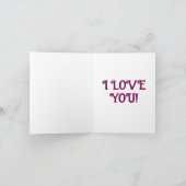 Silhouette Couple Embracant Carte Anniversaire (Intérieur)