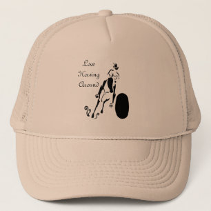 Silhouette Cowgirl Barrel Racing Trucker Pet