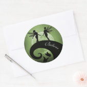 Silhouette Croire les soeurs de fées autocollants  (Enveloppe)