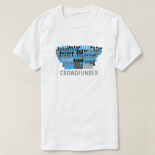 Silhouette Crowd Design, Crowdfunder, Crowdfunding T-shirt (Design voorkant)