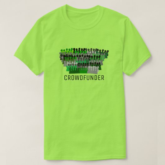 Silhouette Crowd Design, Crowdfunder, Crowdfunding T-shirt (Design voorkant)