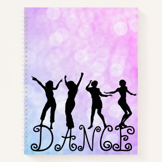 Silhouette Dancers Bokeh Dance Notitieboek (Voorkant)