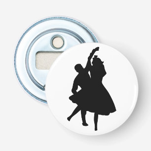 SILHOUETTE DANCERS BUTTON FLESOPENER