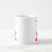 Silhouette de baiser rose de la Mug Valentine (Centre)