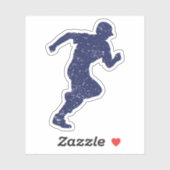 Silhouette de baseball - autocollant de garçon cou (Feuille)